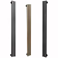 Modern Sleek Metal Cabinet Handles in Black Gold and Bronze Decorative Design