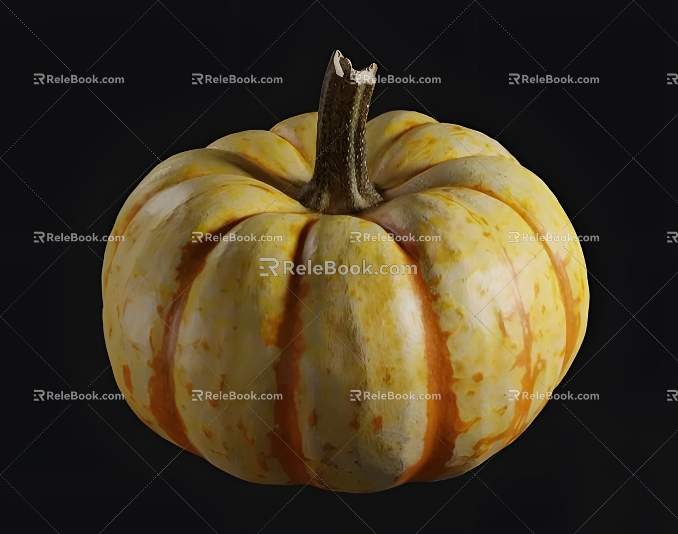 realistic pumpkin modern realistic food pumpkin melon vegetables 3d model