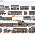 Traditional Chinese Ancient Architecture With Various Styles And Classic Roof Designs