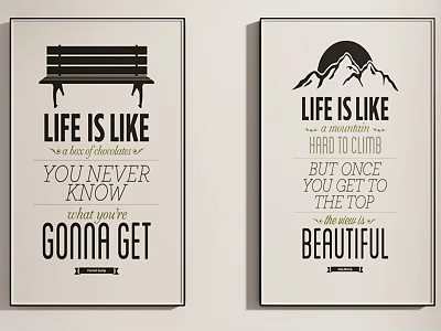 Life Quote Posters With Inspirational Sayings About Life For Wall Art 3d model