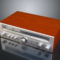 Pioneer Stereo Receiver With Wooden Case And Front Panel Knobs Buttons