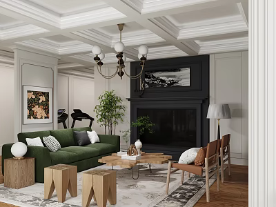 Home Living Room 3d model