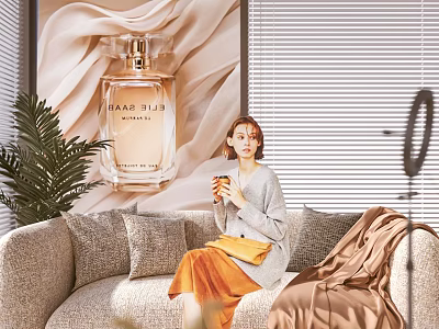 Modern Public Office Space With Open Layout Green Plants And Ergonomic Desks 3d model