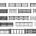 Various Patterned Fences With Different Designs For Home And Garden Decoration