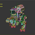 Modern Robot Mech Warrior Mech Soldier Machine Battlearm Mechanical Battlearm 3d model