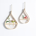 Nordic Wall Shelf Wall Decoration Plant Pendant 3d model