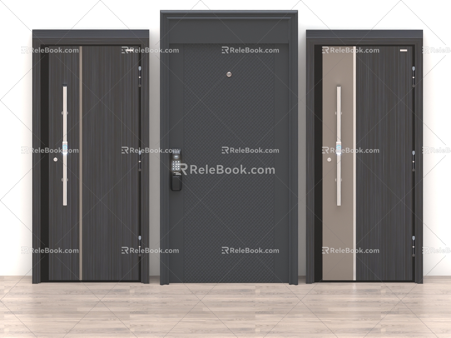 Security Door Wooden Door Glass Door Room Door Meeting Room Door Password Door Single Door Double Door 3d model