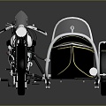 Industrial Style Motorcycle Postman Motorcycle Three-wheeled Motorcycle Classic Motorcycle Retro Motorcycle Classic Motorcycle 3d model