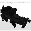mechanical engine auto parts 3d model