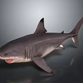 Realistic Shark 3D Model With Open Mouth And Sharp Teeth Details 3d model