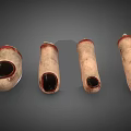 Four Realistic Severed Fingers With Red Edges And Black Nails Prop