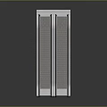 Three Parallel Modern Escalators With Metal Frames And Moving Steps Design