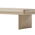 Modern Minimalist Leather Bed End Stool Bench Sofa Stool Shoe Changing Stool Low Stool Leather Stool Bed End Stool 3d model