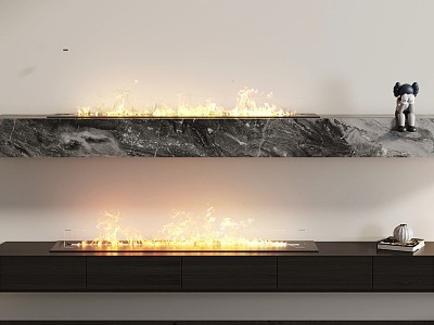 Modern Fireplace 3d model