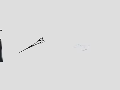 Professional Medical Surgical Instruments Including Forceps Scissors And Sutures For Clinical Use 3d model