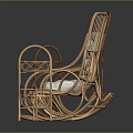 Bamboo Plant Based Furniture Including Rocking Chairs Side Tables And Shelves
