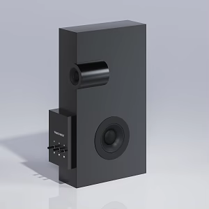 Modern audio electrical and electronic products 3d model
