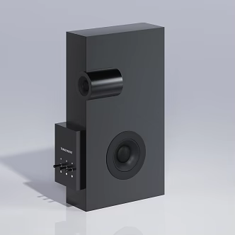 Modern audio electrical and electronic products 3d model