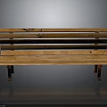 Wooden Bench With Natural Texture For Architectural Outdoor Garden And Park Areas