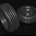 Car Tires With Tread Pattern And Steel Rim Wheel