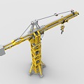 Lego toy building blocks big crane engineering truck 3d model