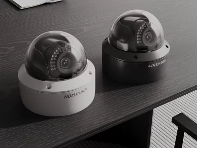 Modern security surveillance camera spherical camera monitor 3d model