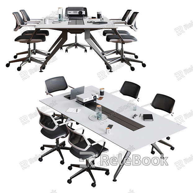 Modern Conference Table and Chair Conference Table model