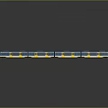 Train Light Rail Metro High Speed Rail EMU Train High Speed Train High Speed Train High Speed Locomotive EMU 3d model