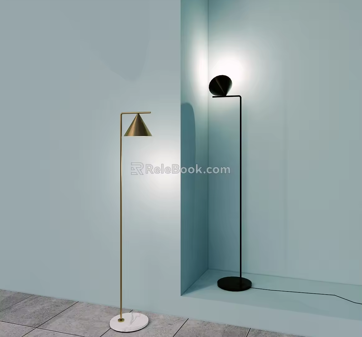 Floor lamp SU model 3d model