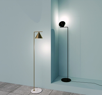 Floor lamp SU model 3d model