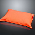 Modern Orange Square Decorative Pillow With Soft Fabric For Home Furniture