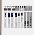 Modern Key Switch Elevator Switch Elevator Key Elevator Panel Switch Panel Key Panel 3d model