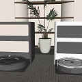 Sweeping robot combination 3d model