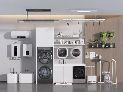 Elegant Modern Bathroom Cabinet Rack with Storage Shelves for Bathroom Organization 3d model