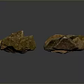Rock Block Rock Block Rock Specimen Boulder Big Stone Block Rock Stratum Rock Stratum Rock Stratum Rock 3d model