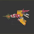 Modern Robot Mech Warrior Mech Soldier Machine Battlearm Mechanical Battlearm 3d model
