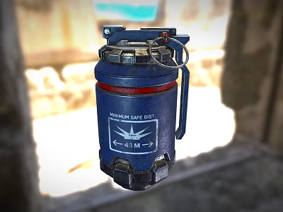Modern Grenade 3d model Modern Grenade 3d model