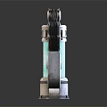 Modern Sci-Fi Equipment Mechanical Equipment Space-Time Module Sci-Fi Components High-Tech Components Sci-Fi Items 3d model