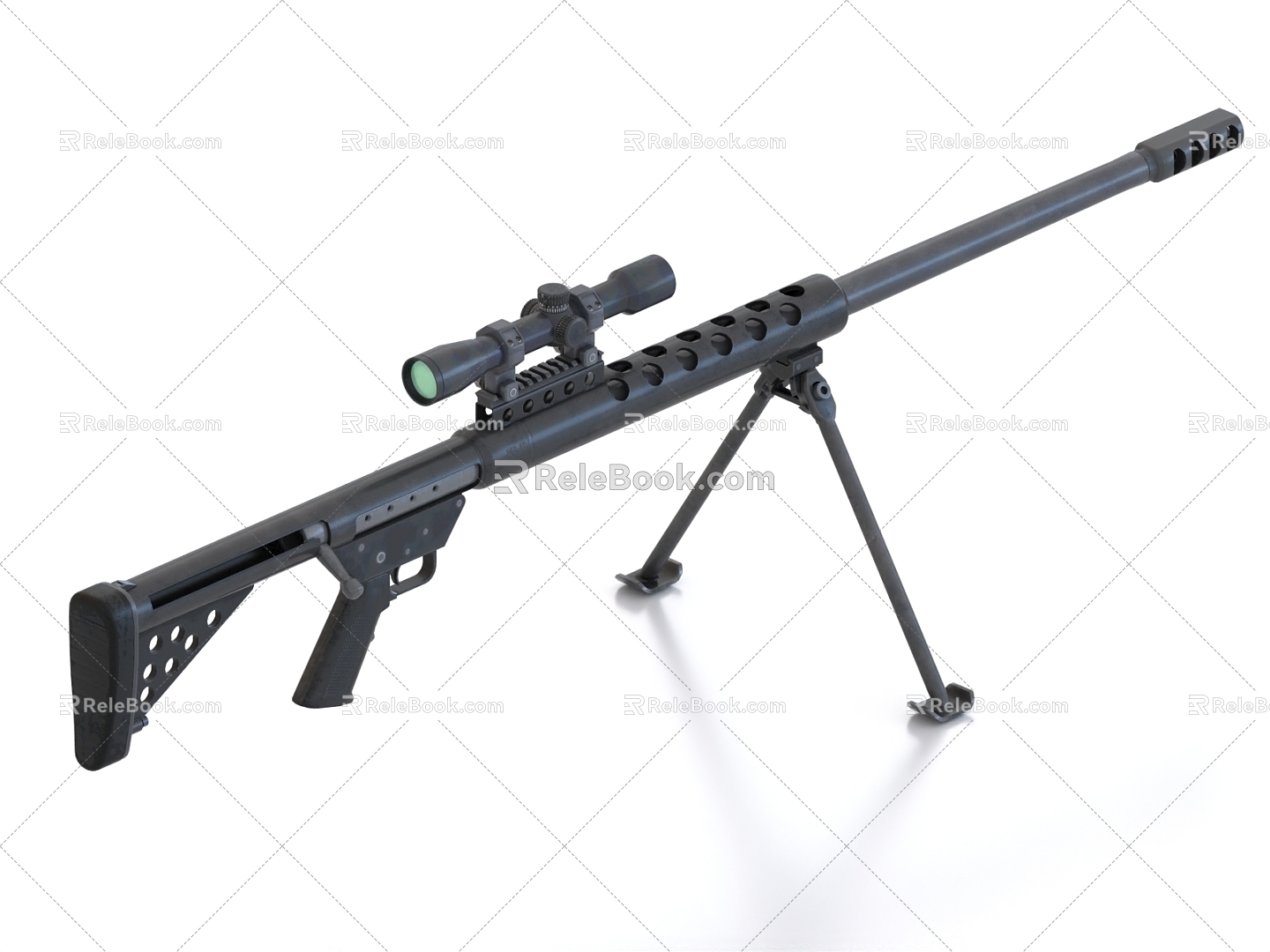 BFG50 sniper rifle sniper rifle firearms 3d model