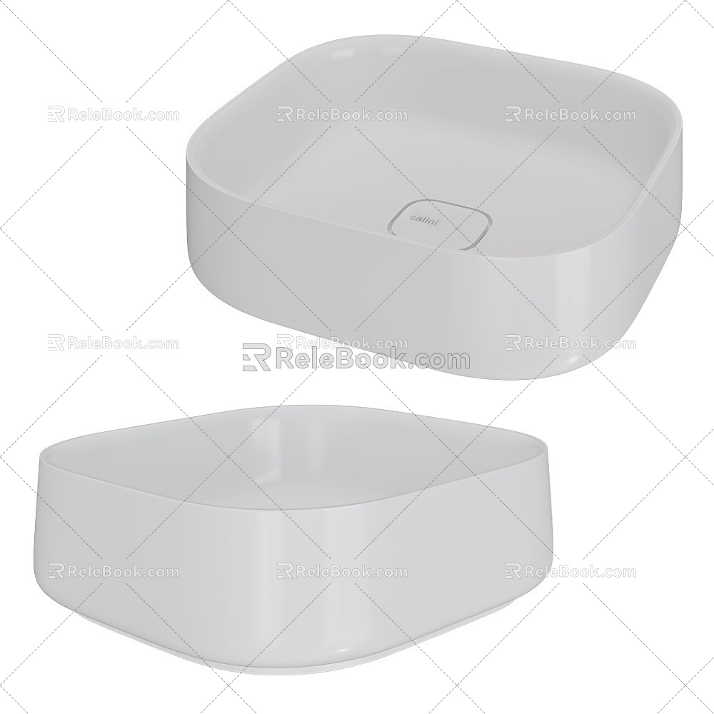 Oriente modern bowl wash basin 3d model