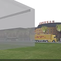 Modern Industrial Factory Complex With Solar Roofs Green Landscaping And Road Access