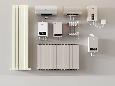 Home Radiators And Heating System Equipment 3d model