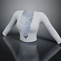 Stylish White Long Sleeve Bodysuit With Crisscross Lacing Front Cutout Detail
