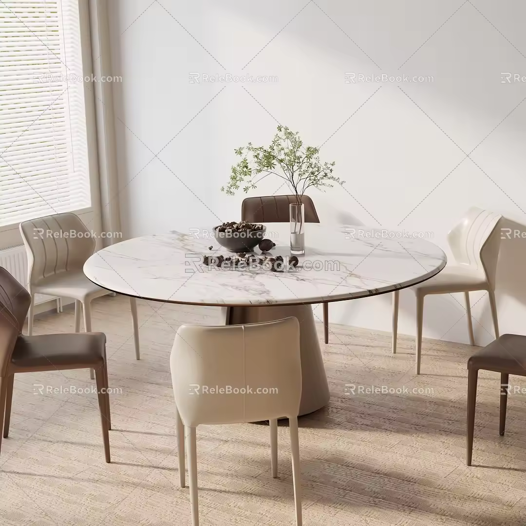 Modern table combination 3d model