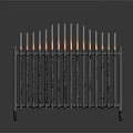 Black Metal Radiator with Realistic Flame Effect for Home Heating Daily Household Appliance