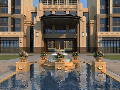 Jane's Gate Fountain 3d model