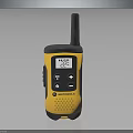 Motorola Walkie Talkie With Yellow Black Design Display Screen And Buttons
