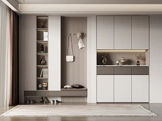 Modern shoe cabinet 3d model