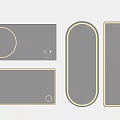 Modern Decorative Mirrors With LED Lighting And Various Shapes For Home Interior