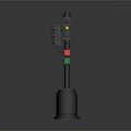 Green Floor Lamp With Multiple Light Heads For Living Room Decor